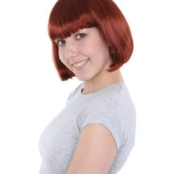 HPO Women's Bob Wig | Brown Short Halloween Wig | Premium Breathable Capless Cap 12 HPO Women's Bob Wig | Brown Short Halloween Wig | Premium Breathable Capless Cap