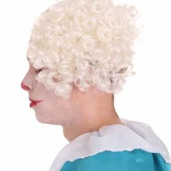 HPO Mens Scary Bald Clown Curly Wigs Collection | Cosplay Halloween Wigs Men's