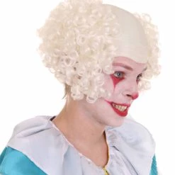 HPO Mens Scary Bald Clown Curly Wigs Collection | Cosplay Halloween Wigs Men's