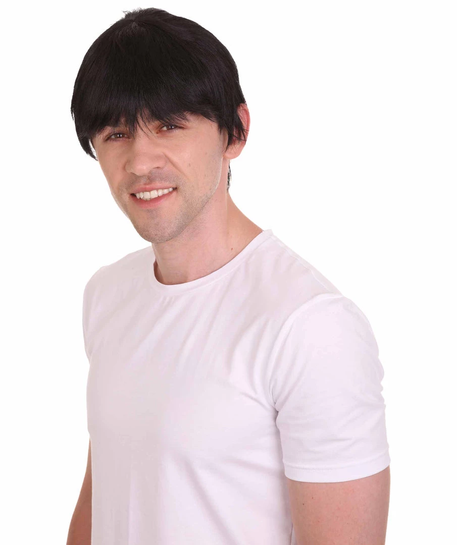 HPO Movie Day Of The Dead | Black Movie Mens Wig | Premium Breathable Capless Cap Men's 1 HPO Movie Day Of The Dead | Black Movie Mens Wig | Premium Breathable Capless Cap Men's