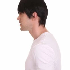 HPO Movie Day Of The Dead | Black Movie Mens Wig | Premium Breathable Capless Cap Men's 13 HPO Movie Day Of The Dead | Black Movie Mens Wig | Premium Breathable Capless Cap Men's