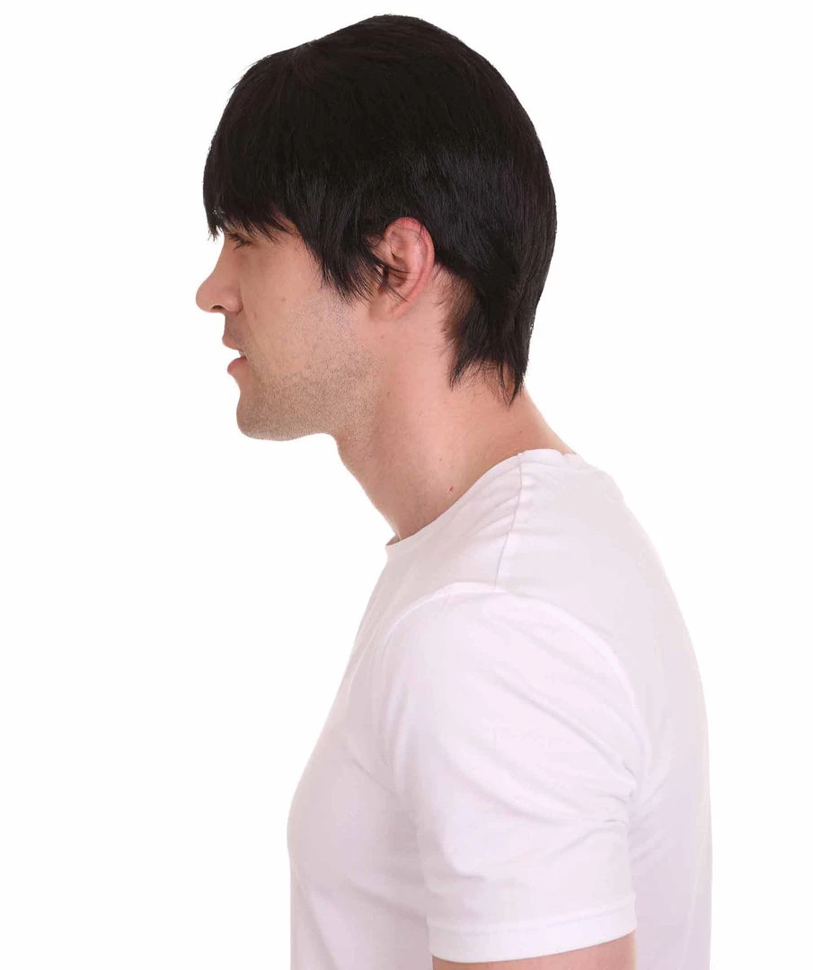 HPO Movie Day Of The Dead | Black Movie Mens Wig | Premium Breathable Capless Cap Men's 4 HPO Movie Day Of The Dead | Black Movie Mens Wig | Premium Breathable Capless Cap Men's