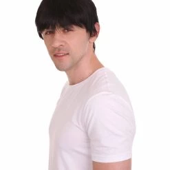 HPO Movie Day Of The Dead | Black Movie Mens Wig | Premium Breathable Capless Cap Men's 12 HPO Movie Day Of The Dead | Black Movie Mens Wig | Premium Breathable Capless Cap Men's