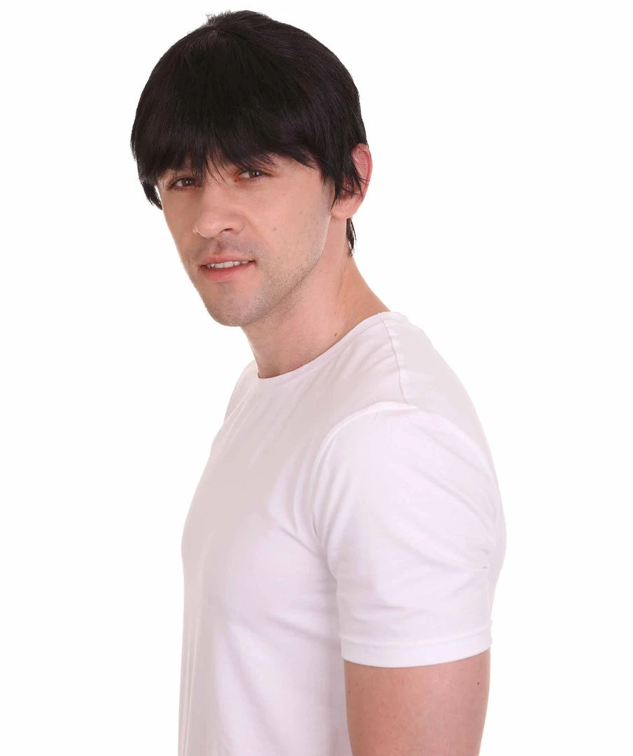 HPO Movie Day Of The Dead | Black Movie Mens Wig | Premium Breathable Capless Cap Men's 3 HPO Movie Day Of The Dead | Black Movie Mens Wig | Premium Breathable Capless Cap Men's