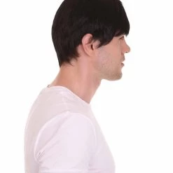 HPO Movie Day Of The Dead | Black Movie Mens Wig | Premium Breathable Capless Cap Men's 15 HPO Movie Day Of The Dead | Black Movie Mens Wig | Premium Breathable Capless Cap Men's