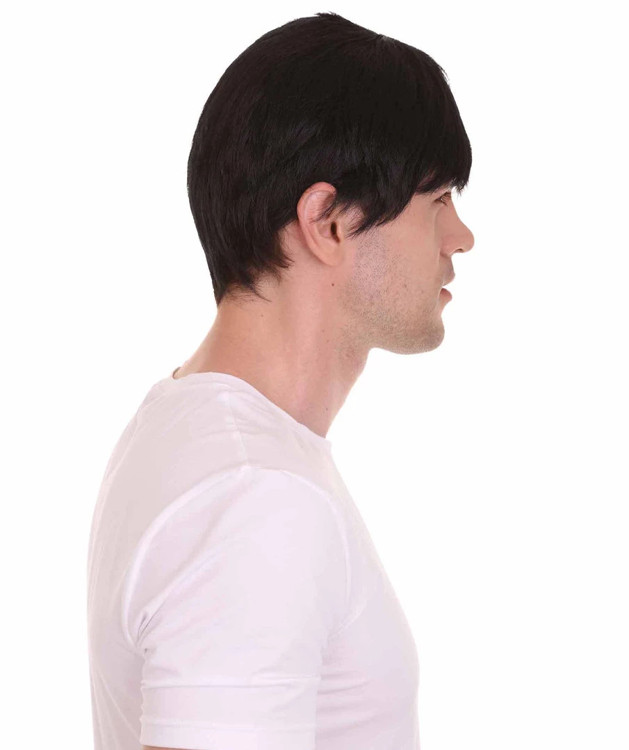 HPO Movie Day Of The Dead | Black Movie Mens Wig | Premium Breathable Capless Cap Men's 6 HPO Movie Day Of The Dead | Black Movie Mens Wig | Premium Breathable Capless Cap Men's