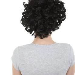 HPO Womens Ritzy Wig | Black Short Curly TV/Movie Wig | Premium Breathable Capless Cap Men's 11 HPO Womens Ritzy Wig | Black Short Curly TV/Movie Wig | Premium Breathable Capless Cap Men's