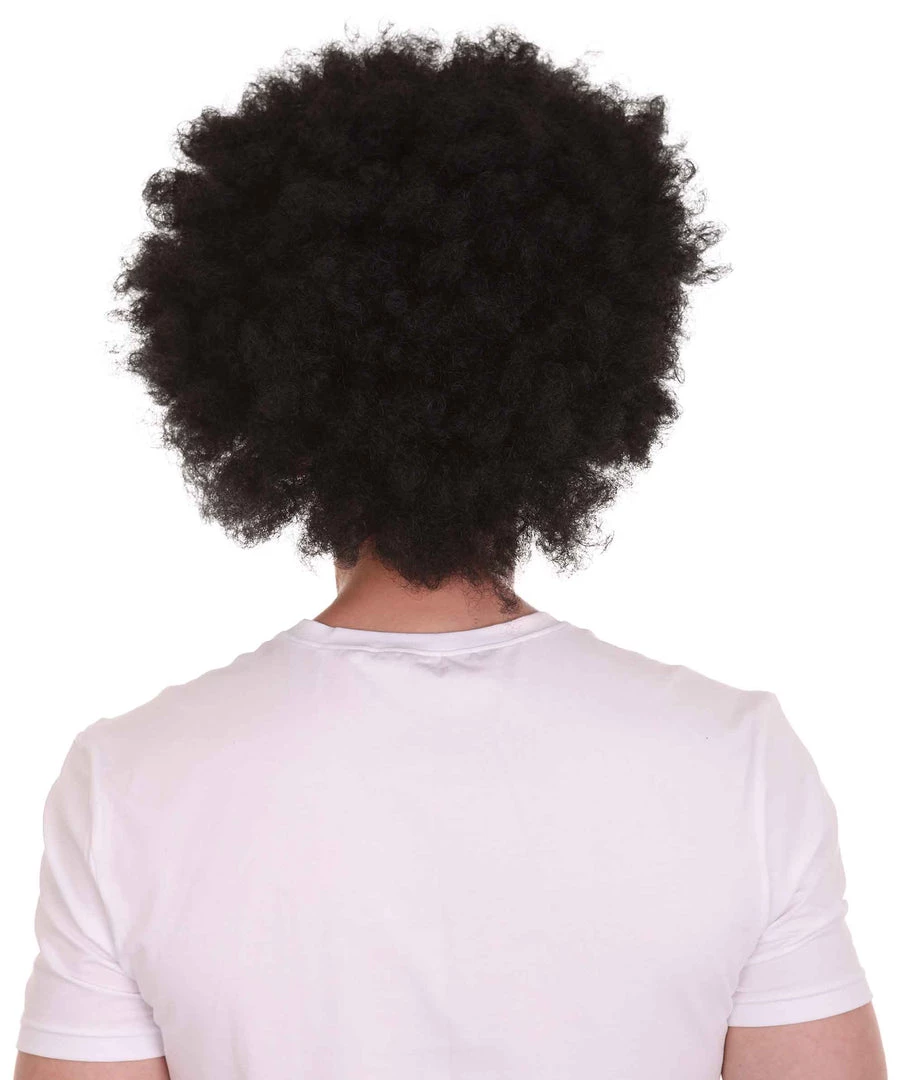 HPO Men Disco Afro Wig | Jumbo Cosplay Halloween Wig | Premium Breathable Capless Cap 4 HPO Men Disco Afro Wig | Jumbo Cosplay Halloween Wig | Premium Breathable Capless Cap