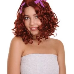 HPO The Unfortunate Miss Splats Wig | Brown TV/Movie Wigs | Premium Breathable Capless Cap