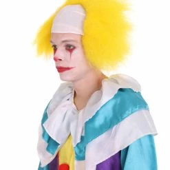 HPO Half Bald Head Men Curly Wig 84 HPO Half Bald Head Men Curly Wig