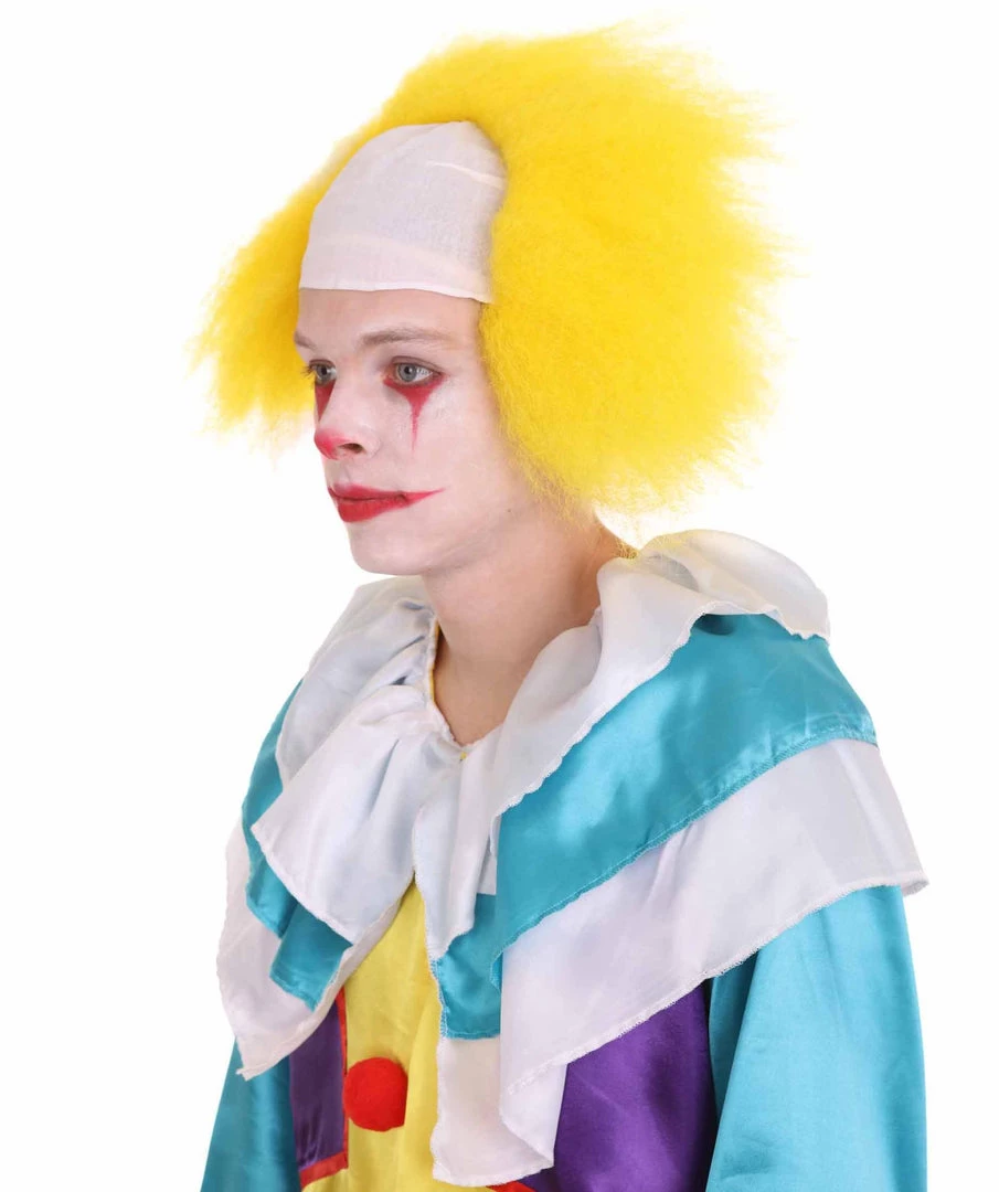 HPO Half Bald Head Men Curly Wig 39 HPO Half Bald Head Men Curly Wig