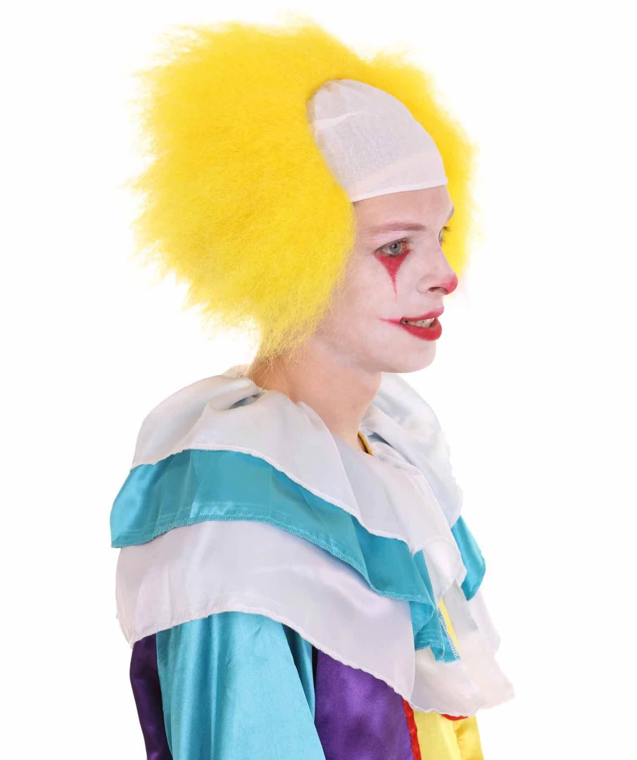 HPO Half Bald Head Men Curly Wig 43 HPO Half Bald Head Men Curly Wig