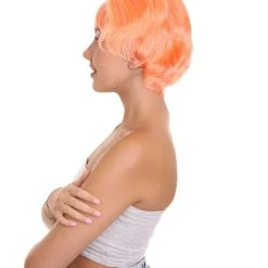 HPO Troll World Tour | Women's Troll Orange Straight Spiked Cosplay Wig | Premium Breathable Capless Cap 11 HPO Troll World Tour | Women's Troll Orange Straight Spiked Cosplay Wig | Premium Breathable Capless Cap