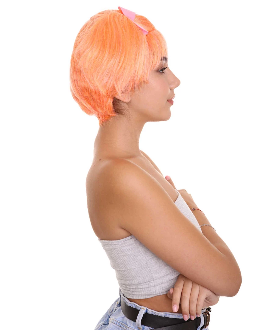 HPO Troll World Tour | Women's Troll Orange Straight Spiked Cosplay Wig | Premium Breathable Capless Cap 5 HPO Troll World Tour | Women's Troll Orange Straight Spiked Cosplay Wig | Premium Breathable Capless Cap