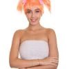 HPO Troll World Tour | Women's Troll Orange Straight Spiked Cosplay Wig | Premium Breathable Capless Cap