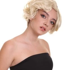 HPO Blonde Jazz Women Wig | Glamour Cosplay Halloween Wig | Premium Breathable Capless Cap