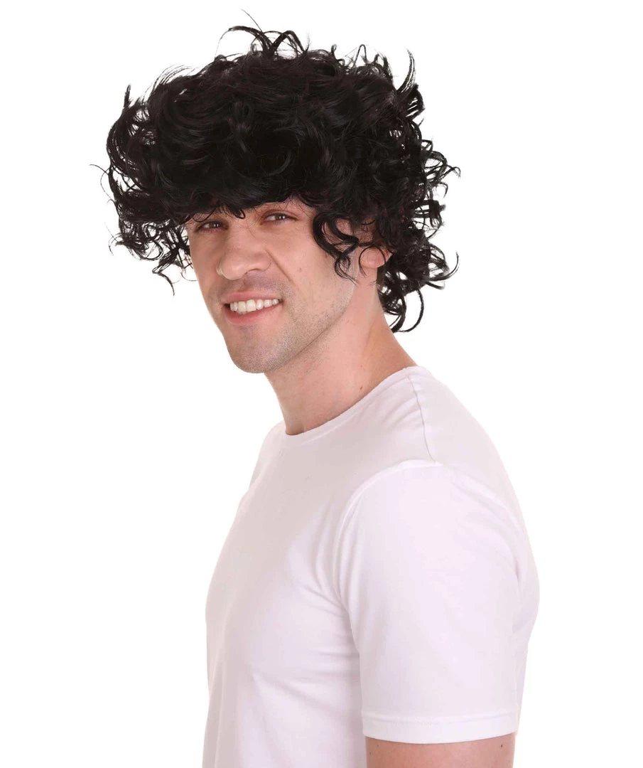 HPO Singer Mens Wig | Cosplay Halloween Wig | Premium Breathable Capless Cap Men's 3 HPO Singer Mens Wig | Cosplay Halloween Wig | Premium Breathable Capless Cap Men's