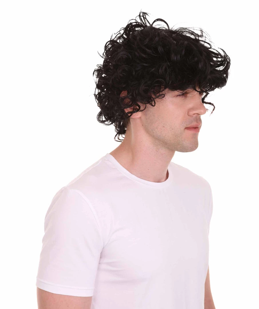 HPO Singer Mens Wig | Cosplay Halloween Wig | Premium Breathable Capless Cap Men's 7 HPO Singer Mens Wig | Cosplay Halloween Wig | Premium Breathable Capless Cap Men's