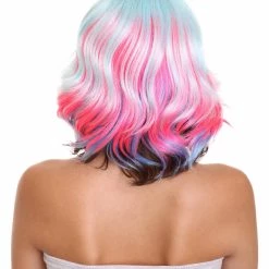 HPO Women's Fashion Mixed Color Womens Wig | Colorful Stage Party Character Cosplay Halloween Wig | Premium Breathable Capless Cap 14 HPO Women's Fashion Mixed Color Womens Wig | Colorful Stage Party Character Cosplay Halloween Wig | Premium Breathable Capless Cap