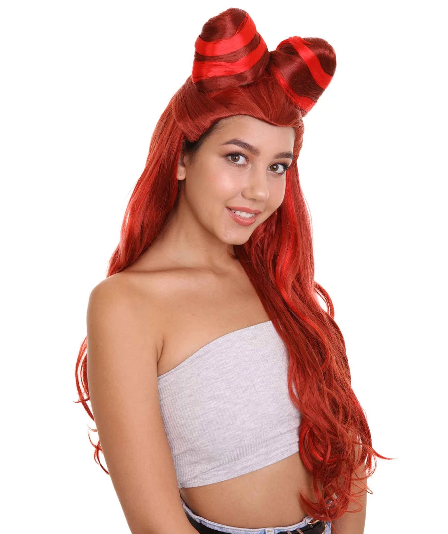 HPO Women's Beauty Womens Wig | Red Cosplay Wig | Premium Breathable Capless Cap 6 HPO Women's Beauty Womens Wig | Red Cosplay Wig | Premium Breathable Capless Cap