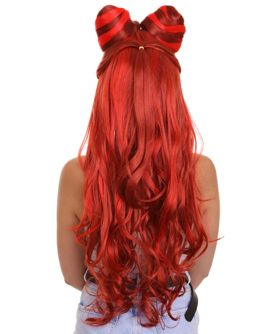 HPO Women's Beauty Womens Wig | Red Cosplay Wig | Premium Breathable Capless Cap 4 HPO Women's Beauty Womens Wig | Red Cosplay Wig | Premium Breathable Capless Cap