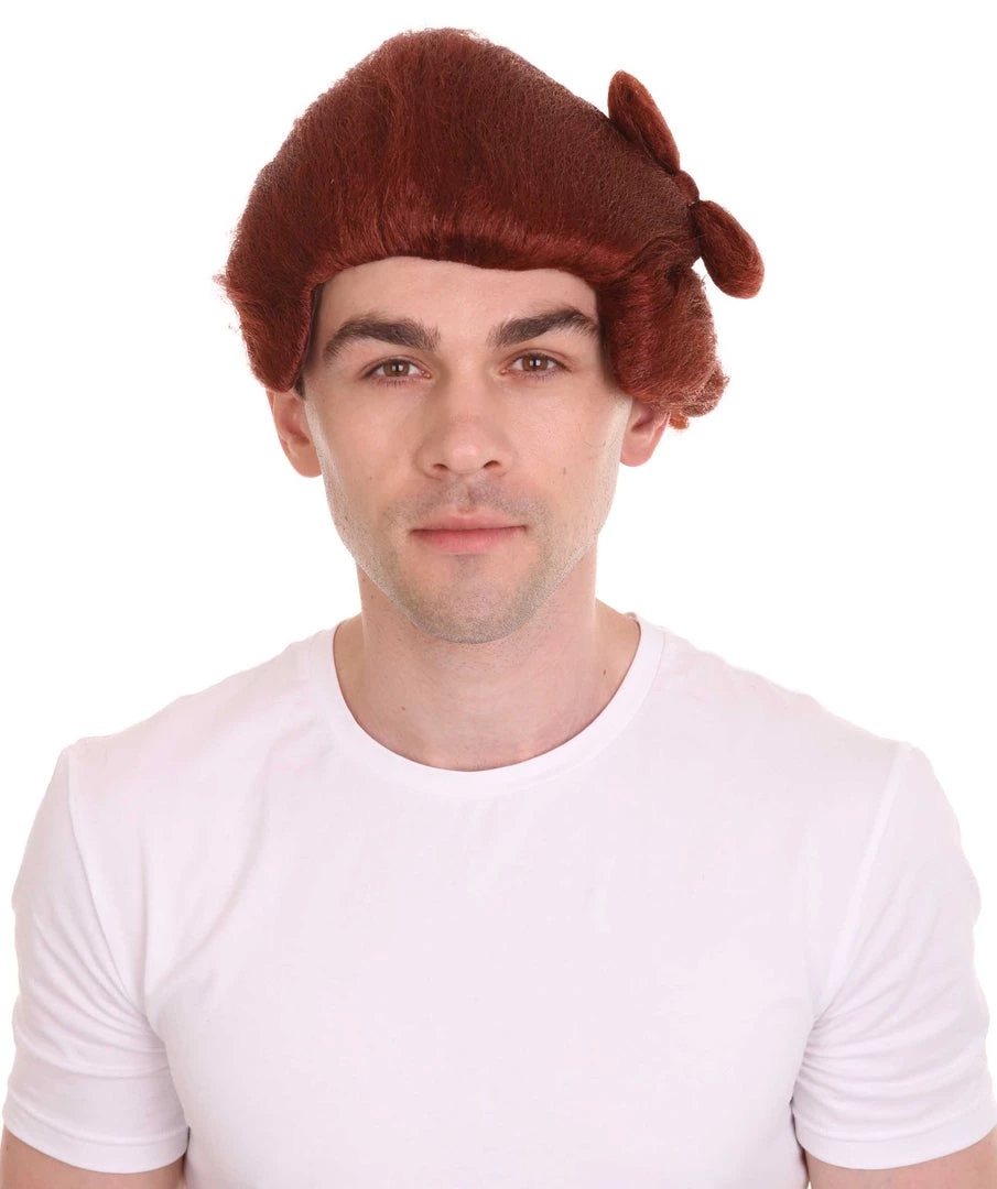 HPO Blocks Men's Wig | Burgundy TV/Movie Wigs | Premium Breathable Capless Cap 1 HPO Blocks Men's Wig | Burgundy TV/Movie Wigs | Premium Breathable Capless Cap