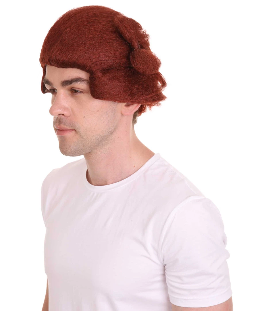 HPO Blocks Men's Wig | Burgundy TV/Movie Wigs | Premium Breathable Capless Cap 2 HPO Blocks Men's Wig | Burgundy TV/Movie Wigs | Premium Breathable Capless Cap