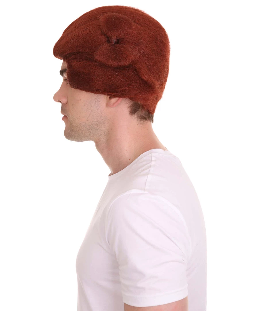 HPO Blocks Men's Wig | Burgundy TV/Movie Wigs | Premium Breathable Capless Cap 3 HPO Blocks Men's Wig | Burgundy TV/Movie Wigs | Premium Breathable Capless Cap