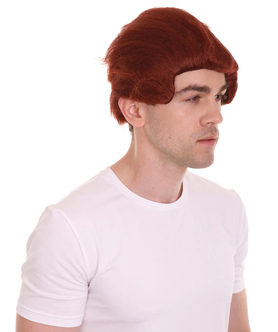 HPO Blocks Men's Wig | Burgundy TV/Movie Wigs | Premium Breathable Capless Cap 6 HPO Blocks Men's Wig | Burgundy TV/Movie Wigs | Premium Breathable Capless Cap