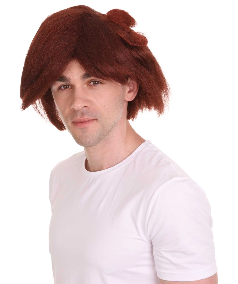 HPO Blocks Men's Wig | Burgundy TV/Movie Wigs | Premium Breathable Capless Cap 2 HPO Blocks Men's Wig | Burgundy TV/Movie Wigs | Premium Breathable Capless Cap