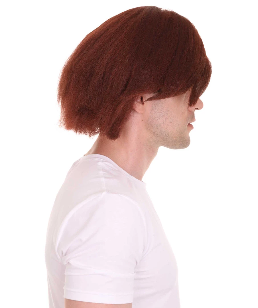 HPO Blocks Men's Wig | Burgundy TV/Movie Wigs | Premium Breathable Capless Cap 5 HPO Blocks Men's Wig | Burgundy TV/Movie Wigs | Premium Breathable Capless Cap