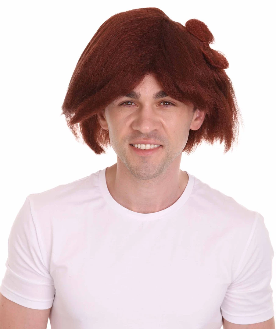 HPO Blocks Men's Wig | Burgundy TV/Movie Wigs | Premium Breathable Capless Cap 1 HPO Blocks Men's Wig | Burgundy TV/Movie Wigs | Premium Breathable Capless Cap