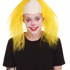 HPO Men's Half Bald Head Funny Men Wig Collections