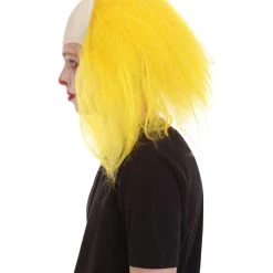 HPO Men's Half Bald Head Funny Men Wig Collections