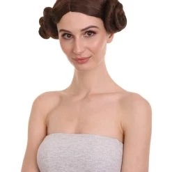 HPO Princess Womens Wig | Brown Cosplay Wig | Premium Breathable Capless Cap Men's