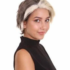 HPO Women's Short Length Side Part Dirty Blonde Straight Wig