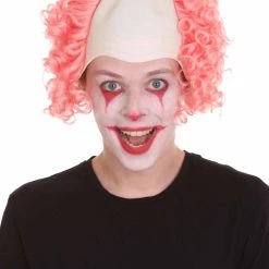 HPO Mens Scary Bald Clown Curly Wigs Collection | Cosplay Halloween Wigs Men's