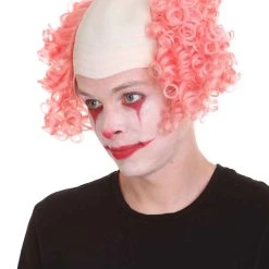 HPO Mens Scary Bald Clown Curly Wigs Collection | Cosplay Halloween Wigs Men's
