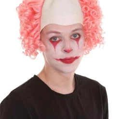 HPO Mens Scary Bald Clown Curly Wigs Collection | Cosplay Halloween Wigs Men's