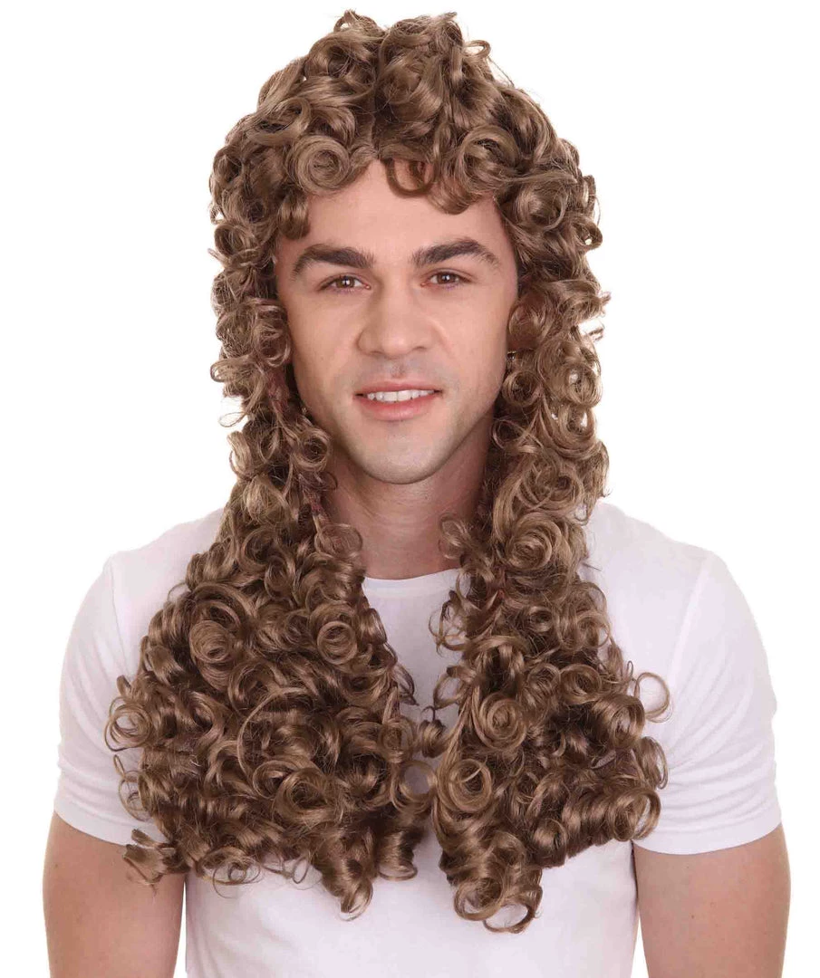 HPO Nobleman Mens Wig | Brown Cosplay Halloween Wig | Premium Breathable Capless Cap 1 HPO Nobleman Mens Wig | Brown Cosplay Halloween Wig | Premium Breathable Capless Cap