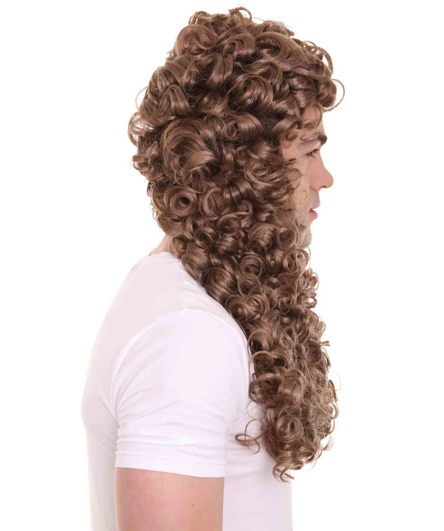 HPO Nobleman Mens Wig | Brown Cosplay Halloween Wig | Premium Breathable Capless Cap 5 HPO Nobleman Mens Wig | Brown Cosplay Halloween Wig | Premium Breathable Capless Cap