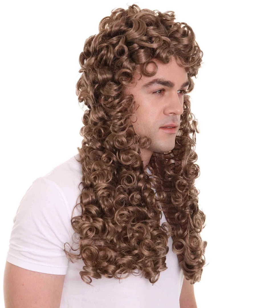 HPO Nobleman Mens Wig | Brown Cosplay Halloween Wig | Premium Breathable Capless Cap 6 HPO Nobleman Mens Wig | Brown Cosplay Halloween Wig | Premium Breathable Capless Cap