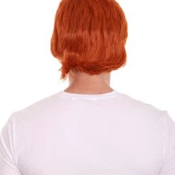 BC David Bowie Wig | Orange Mullet Wig | Premium Breathable Capless Cap