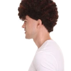 HPO Football | Men's Football Curly Brown Wig With Headband 11 HPO Football | Men's Football Curly Brown Wig With Headband