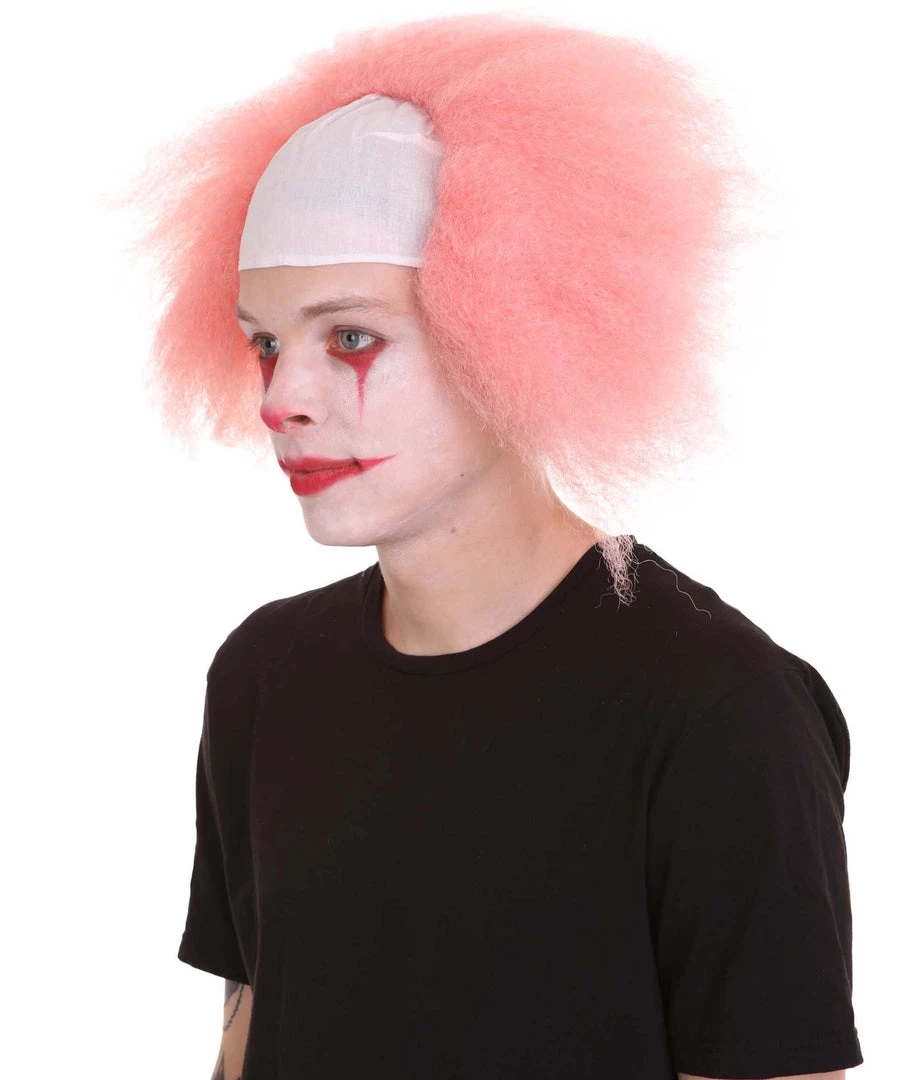 HPO Half Bald Head Men Curly Wig 31 HPO Half Bald Head Men Curly Wig