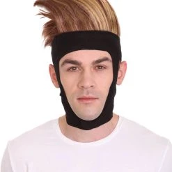 HPO Men's Comic Character Wig | Brown Wigs | Premium Breathable Capless Cap