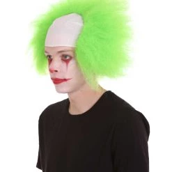 HPO Half Bald Head Men Curly Wig 63 HPO Half Bald Head Men Curly Wig