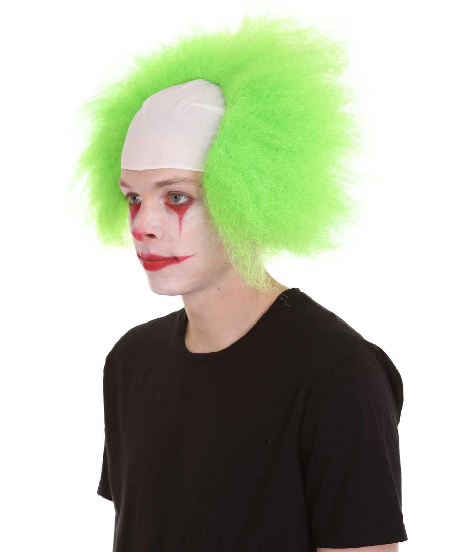 HPO Half Bald Head Men Curly Wig 18 HPO Half Bald Head Men Curly Wig