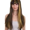 HPO Monster Womens Wig | Black Gold Long Cosplay Halloween Wig | Premium Breathable Capless Cap