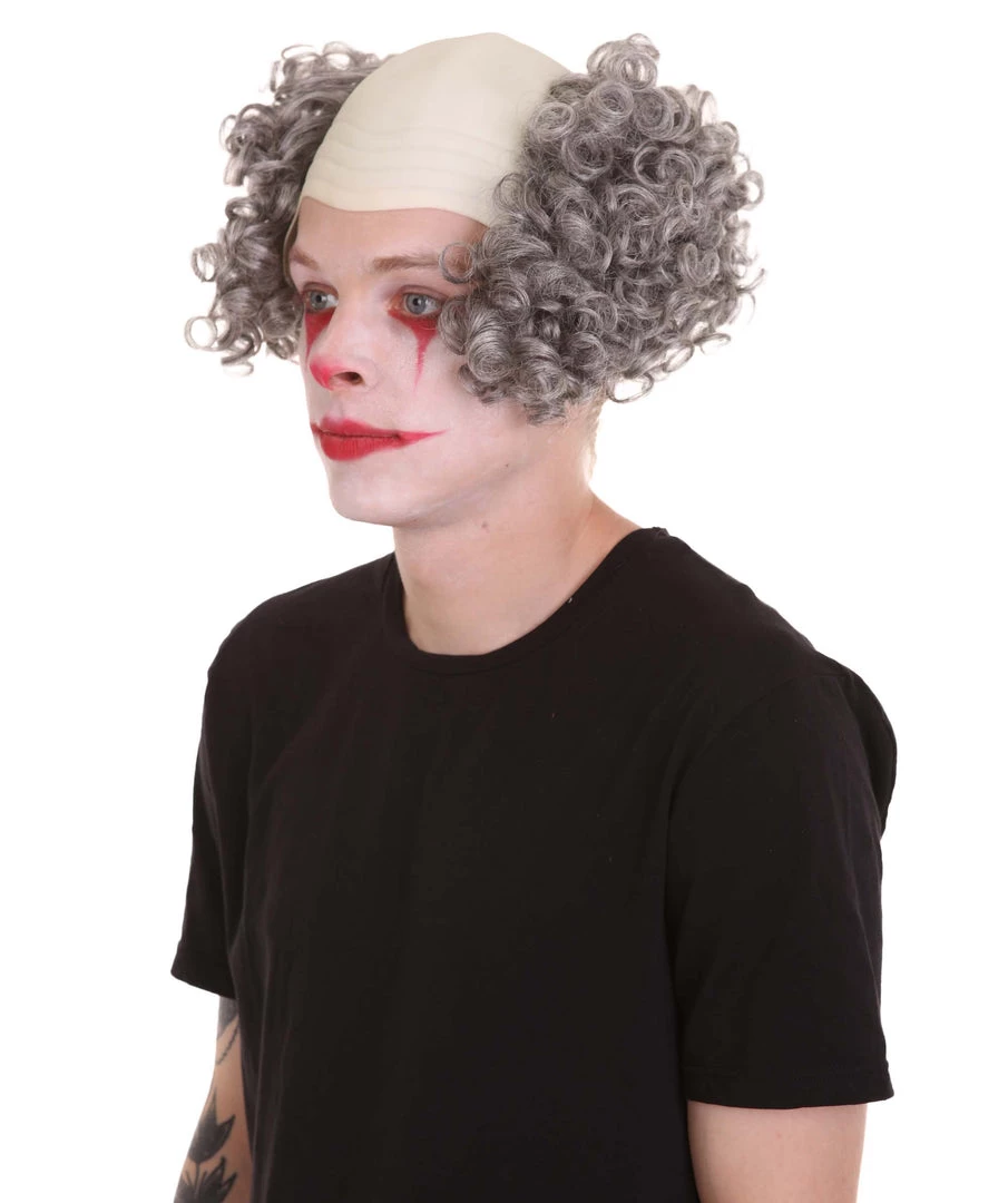 HPO Half Bald Head Curly Men Wig Collection | Premium Breathable Capless Cap Men's 19 HPO Half Bald Head Curly Men Wig Collection | Premium Breathable Capless Cap Men's